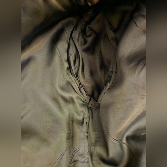 Vintage 1979 Authentic US NAVY Issue Double Breasted Black Pea Coat Size 36R - Picture 6 of 8